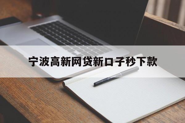 宁波高新网贷新口子秒下款