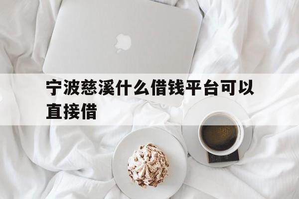 宁波慈溪什么借钱平台可以直接借