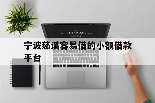 宁波慈溪容易借的小额借款平台