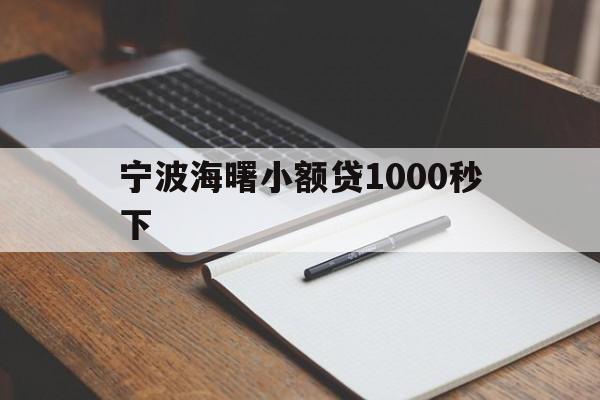 宁波海曙小额贷1000秒下